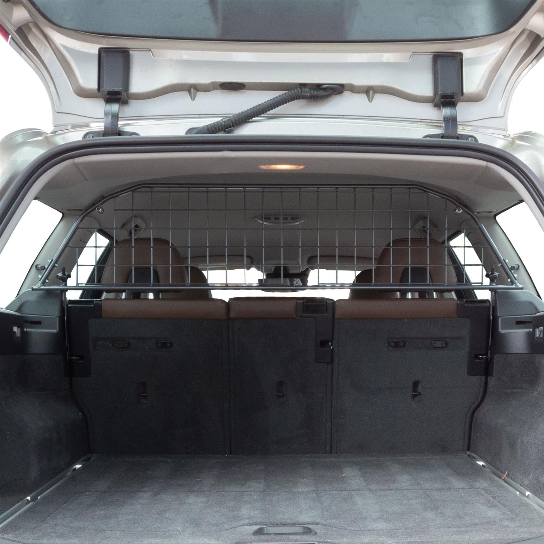 Travall Dog Guard Compatible with Volvo V70 (2007-2016) Vehicle Specific Trunk Guard Tailored Fit Luggage Barrier Load Separator Heavy Duty Powder Coated Steel Pet Barrier