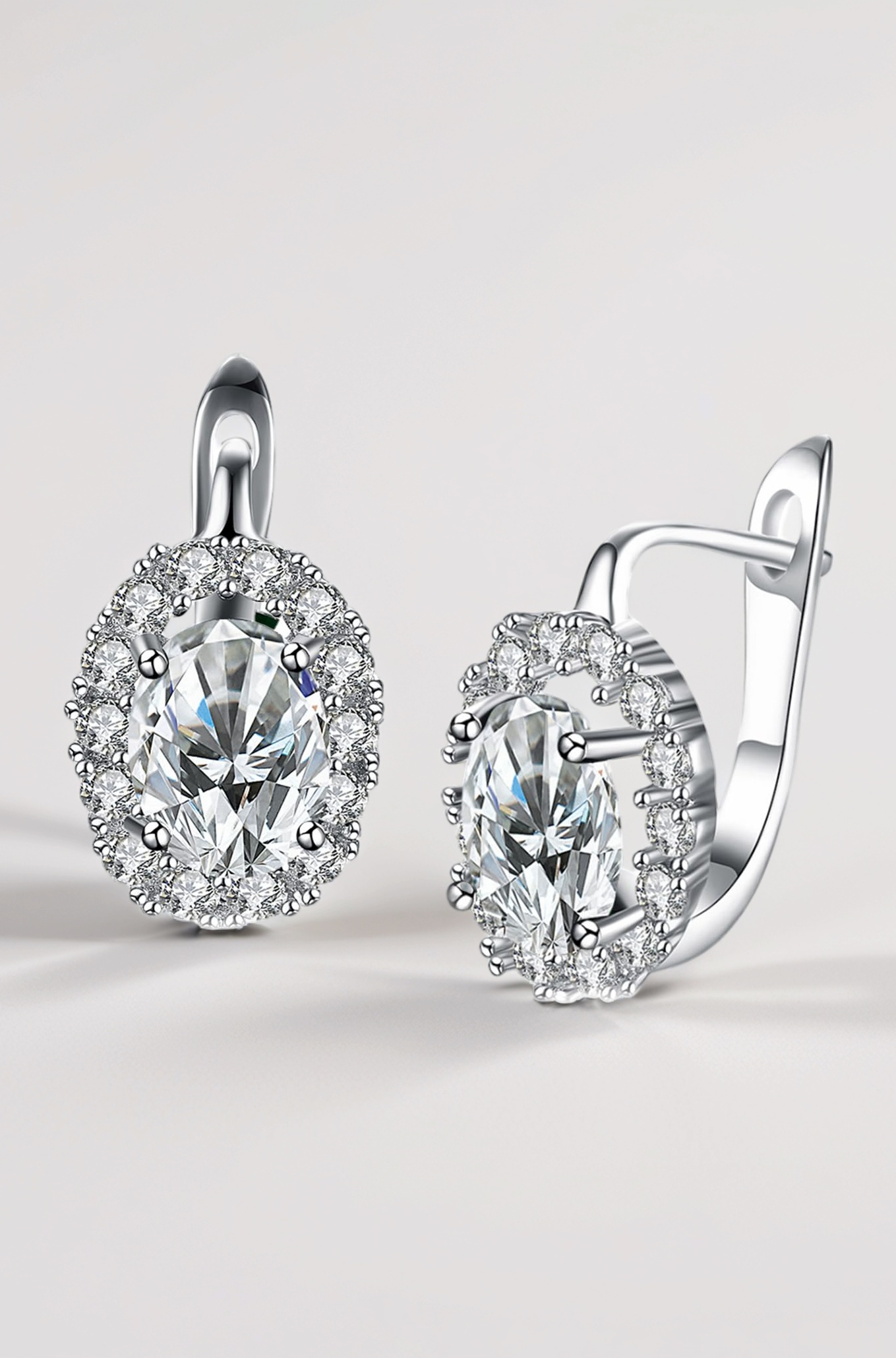 Yellow Chimes Stud Earrings for Women Crystals from Swarovski Clip On White Studs Earrings for Women and Girls.