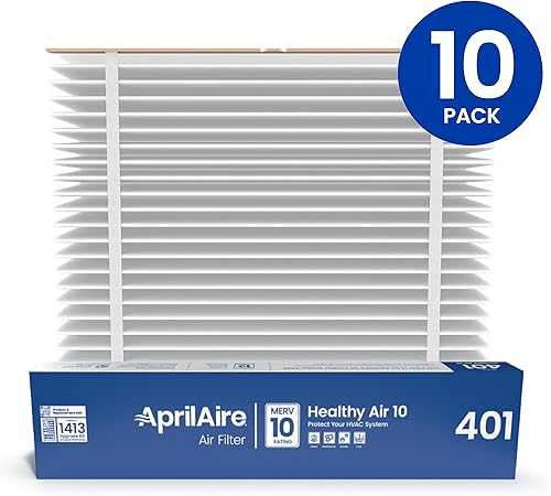 Miniatura 2 de AprilAire Filtro de horno de repuesto 401 para purificadores de aire Aprilaire 2400, Space-Gard 2400 para toda la casa, MERV 10, filtro de aire de