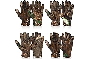 Turkey Hunting Thin Camo Gloves for Men Outdoors