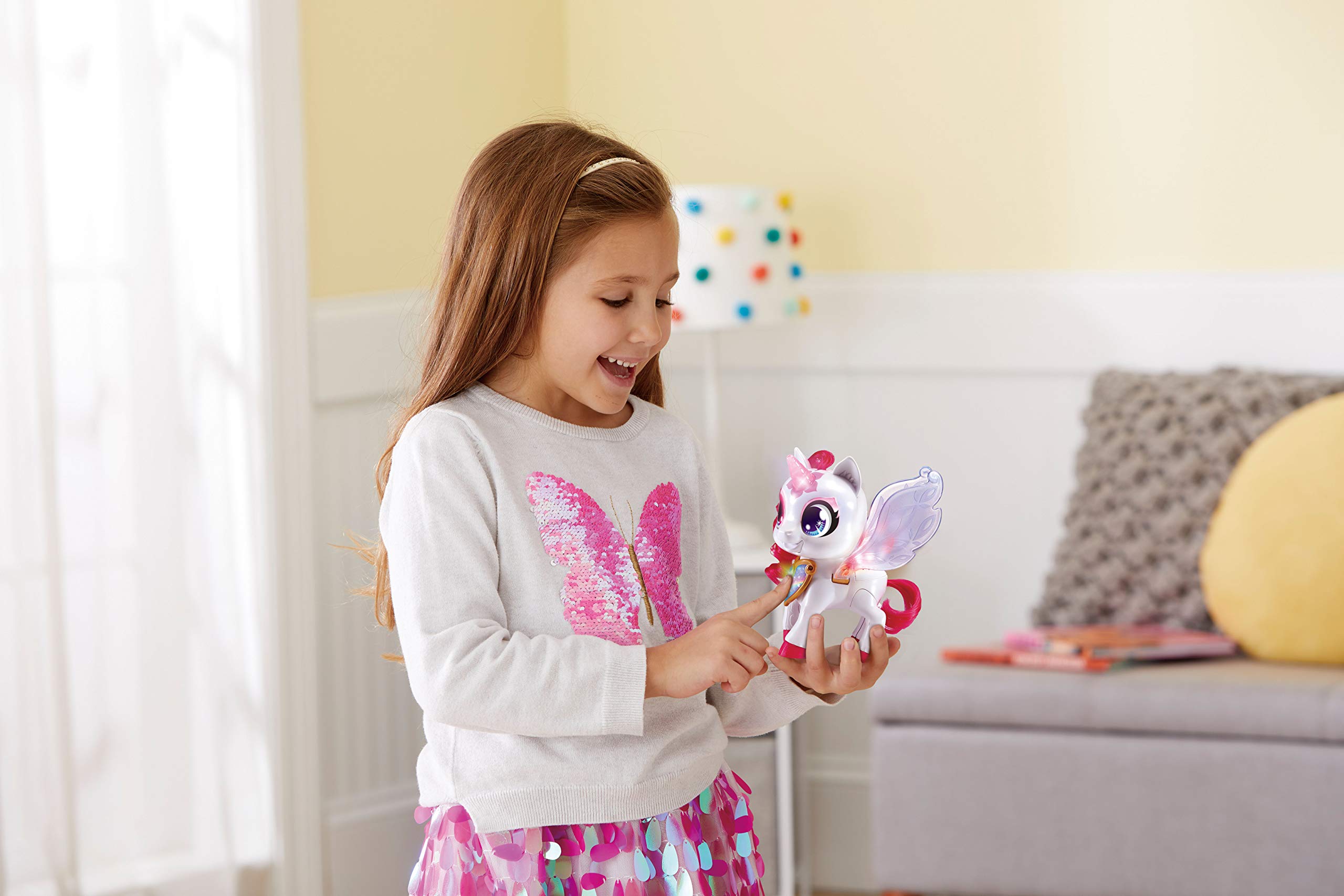 VTech 80-530804 Sparklings - Liora, das Einhorn Elektronisches Haustier mit Accessoires