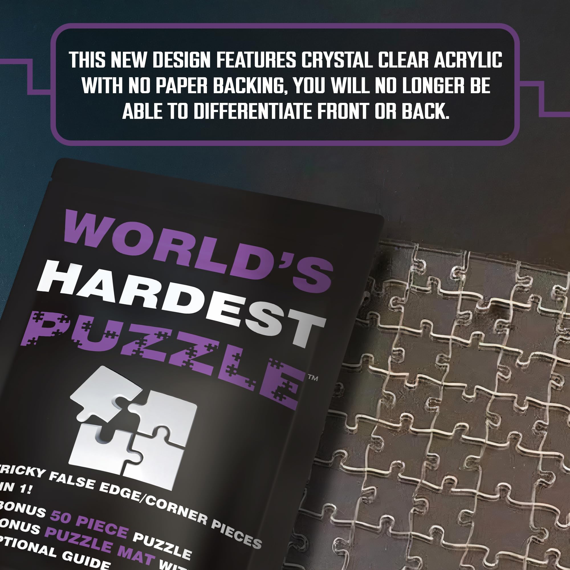 Amazon.com: World's Hardest Puzzle ® - Clear Impossible Puzzle for