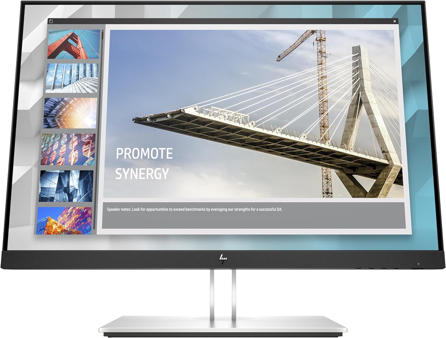 HP E24i G4 Business Monitor, WUXGA 23.8″ IPS Screen, 5ms Response Time Overdrive, Resolution 1920 x 1200, Anti-Glare, Tilt/Height/Adjustable Pivot, DiplayPort, HDMI, VGA, Silver