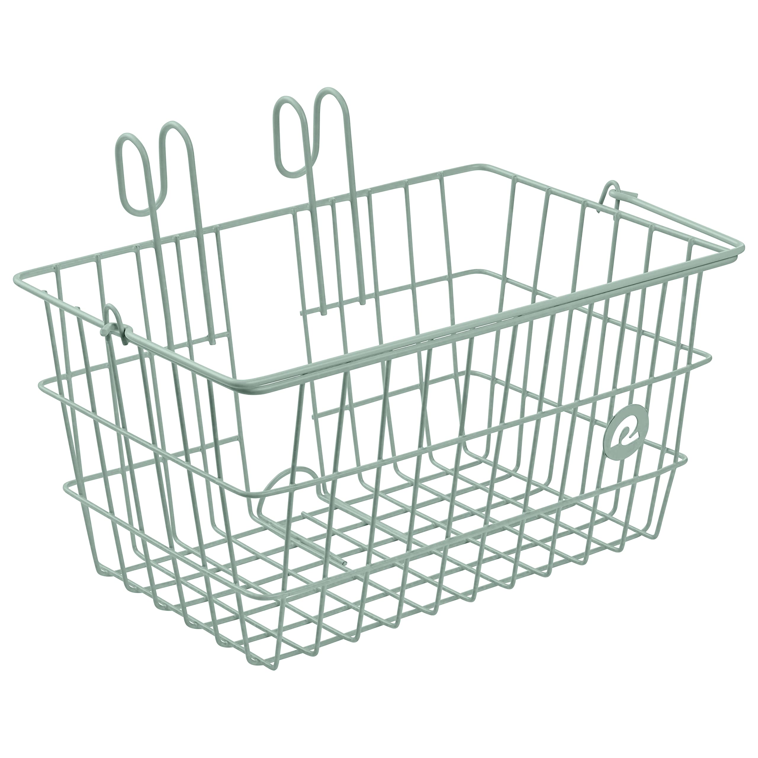 Retrospec Apollo-Lite Lift-Off Front Bike Basket, Lightweight Steel with Integrated Detachable Hooks and Built-in Handle for Easy Assembly and Portability