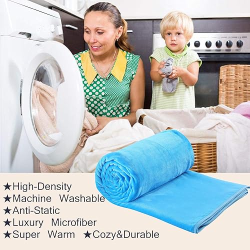 Vista 310 de Hozy - Cobija de forro polar para cama de 330GSM, suave, tela cepillada, muy cálida, para el sofá Gris ceniza