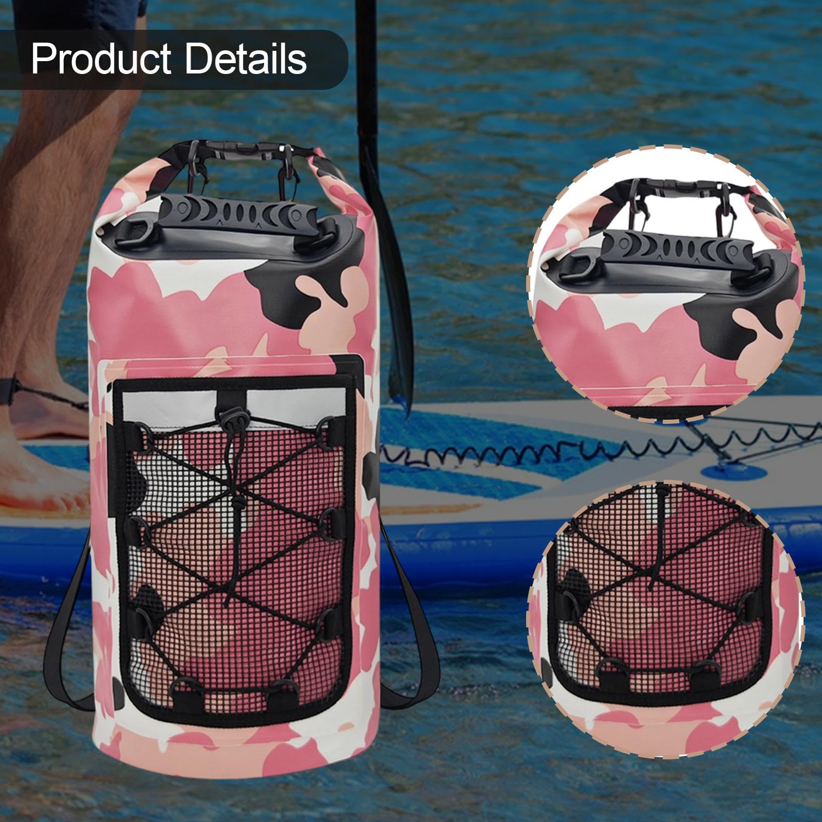 Bolsa Seca Impermeable, Multiusos con Asa, para Hombres Y Mujeres, Mochila Flotante, Bolsa de Almacenamiento para Navegación, Kayak,