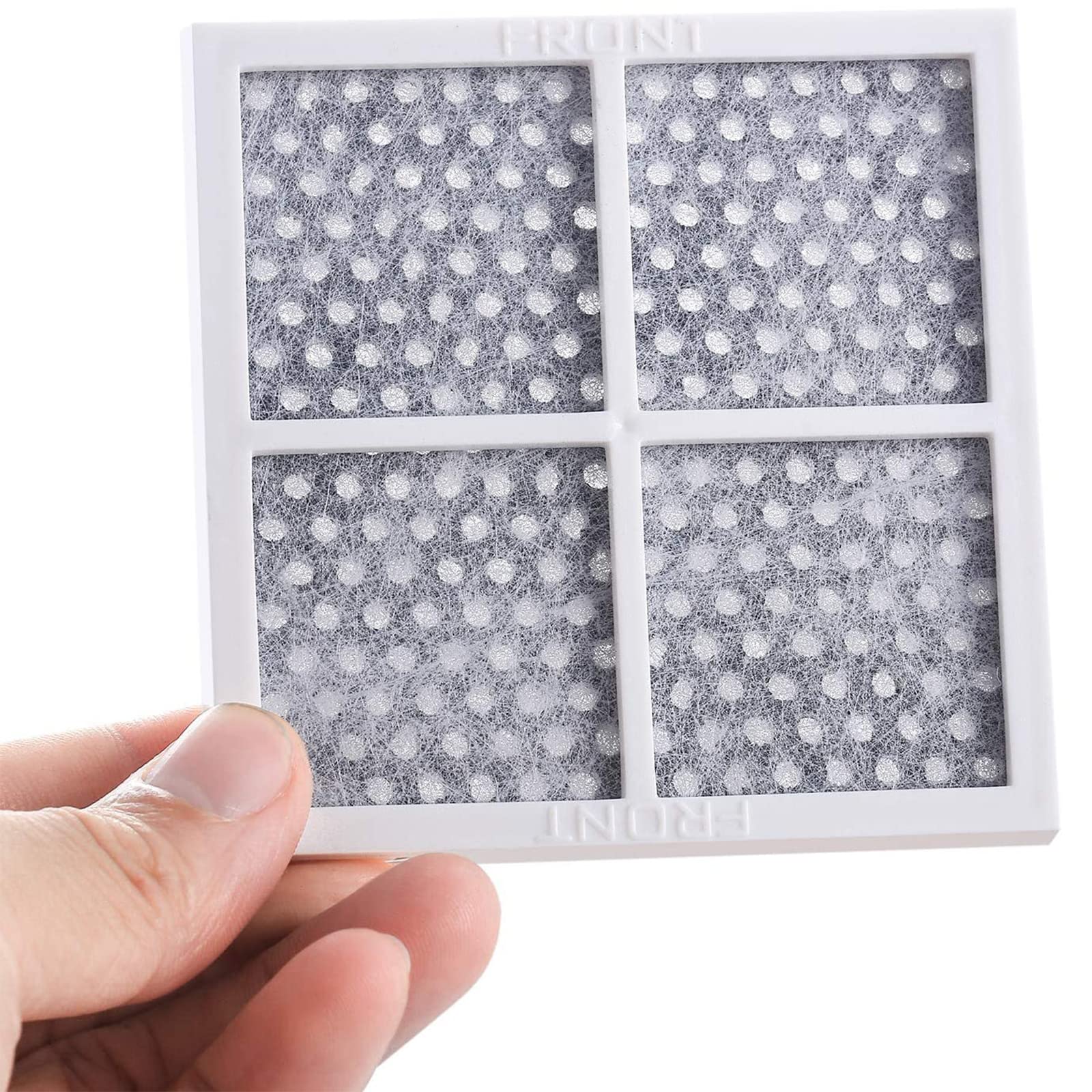 3 Pièces Réfrigérateur Filtre à Air, Filtres à Air à Charbon Actif, 81x81mm/3.19x3.19 Pouces, Filtres à Charbon Actif pour Réfrigérateur, Trois Couches, pour LG LT120F