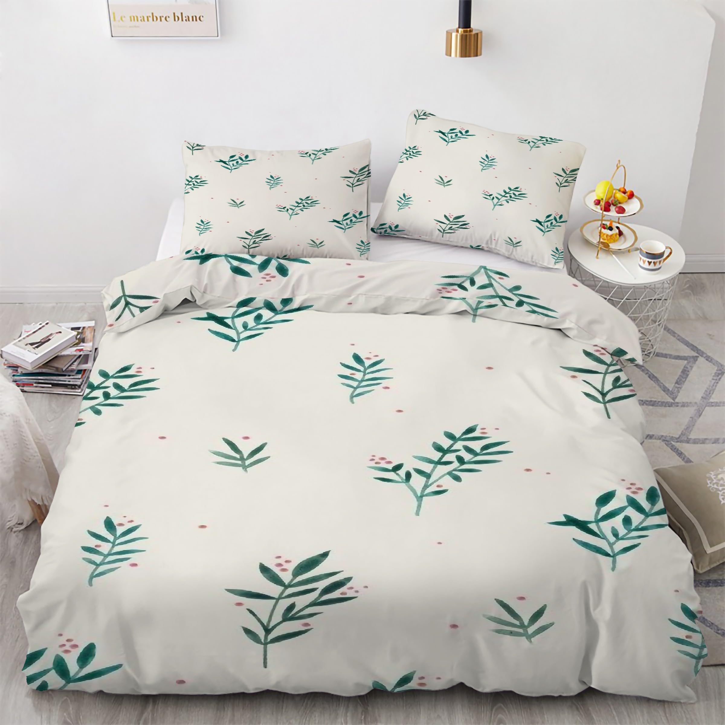 Parure de lit 90x190 hypoallergénique facile à laver et à border pour un couchage sain