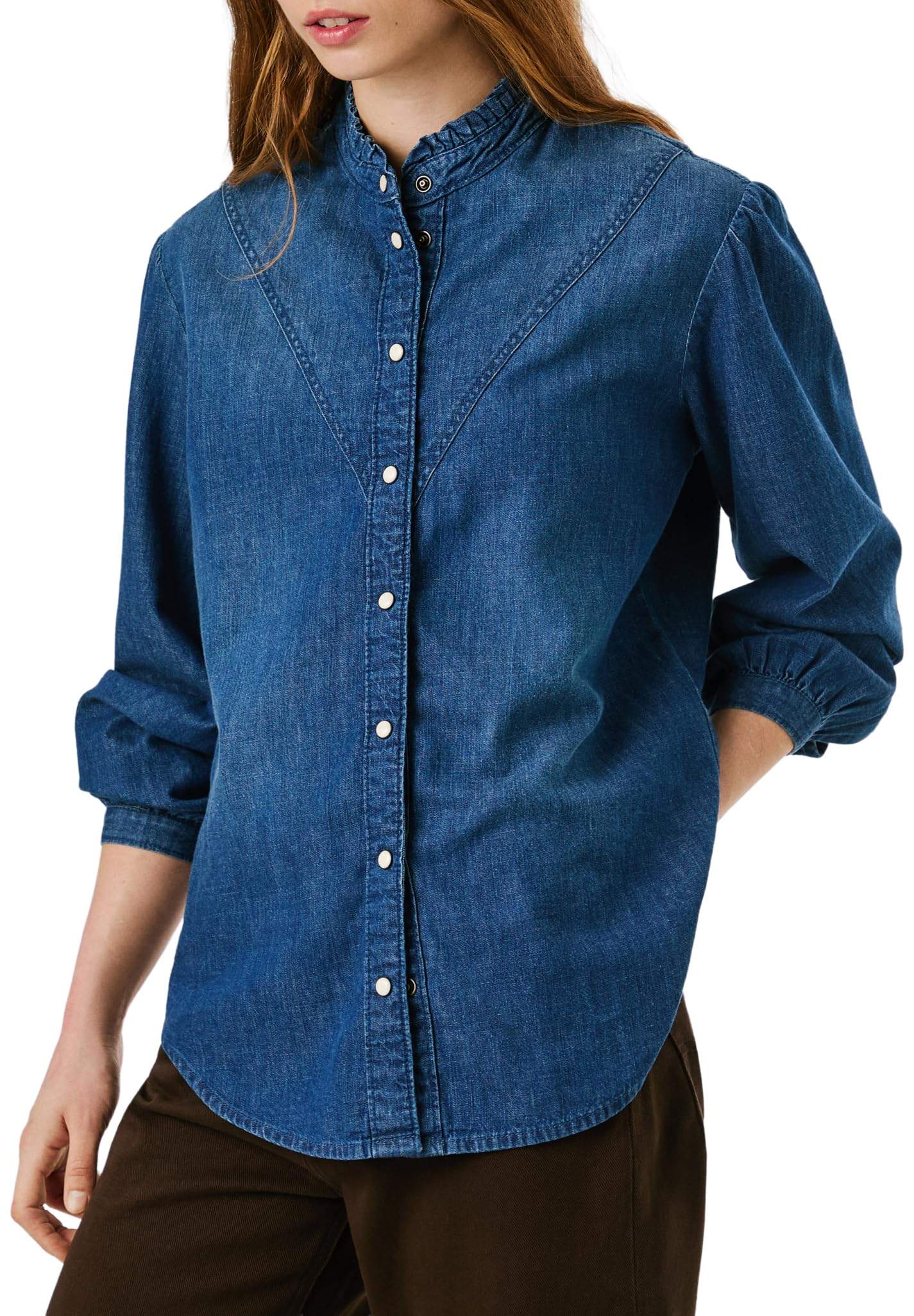 Pepe Jeans Regular Denim Blouse Camicia Donna (Pacco da 1)