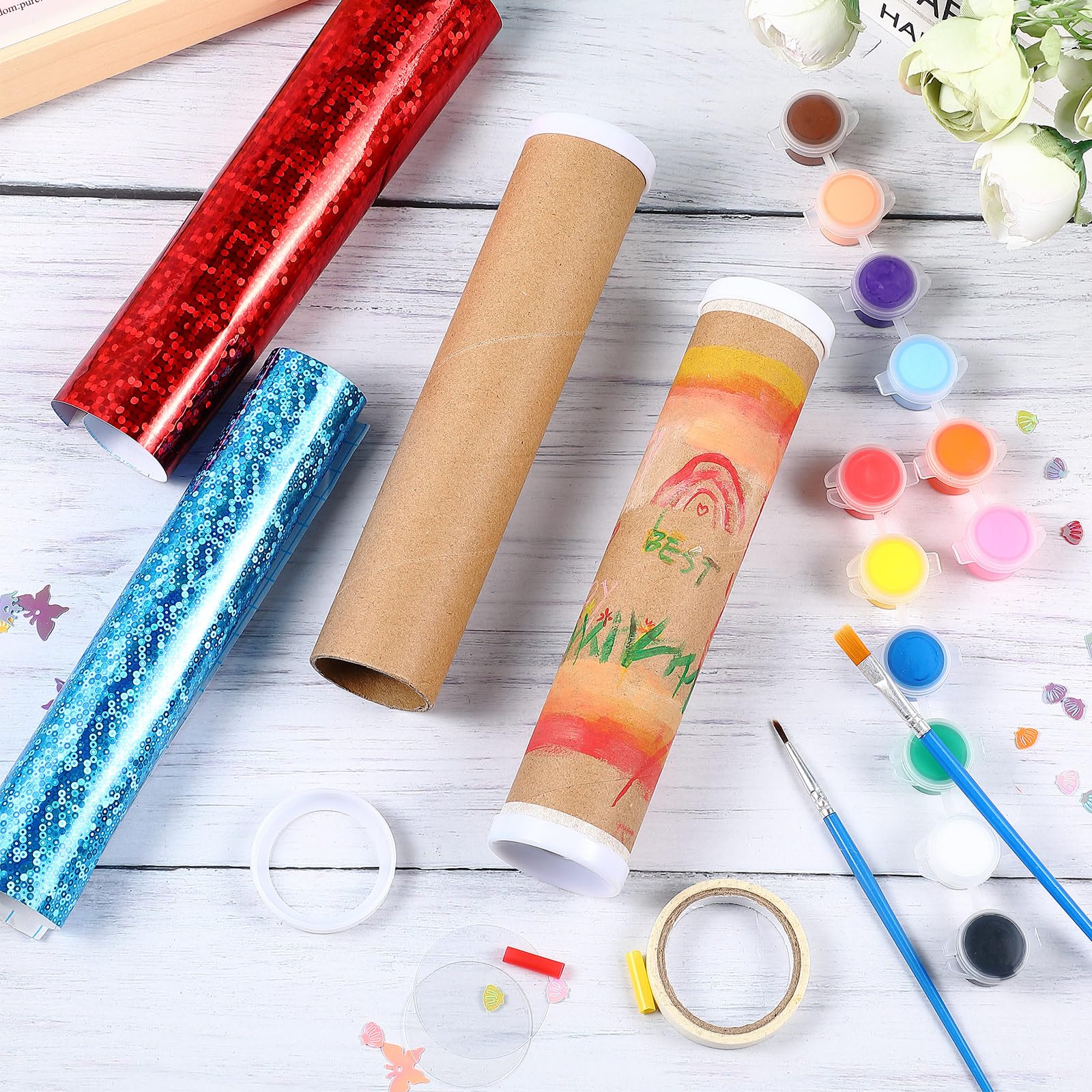 Kaleidoscoop Knutselset Sinmoe 12 Sets Kaleidoskop Bastelset Für