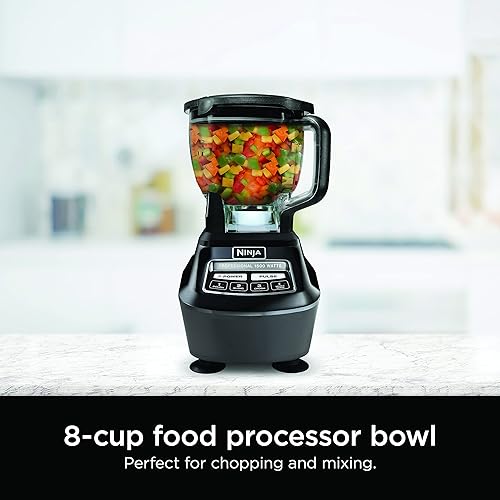 Vista 6 de Ninja BL770AMZ - Megasistema de cocina, jarra de 72 onzas, procesador de alimentos de 8 tazas, taza individual de 16 onzas, 1500 vatios, color negro