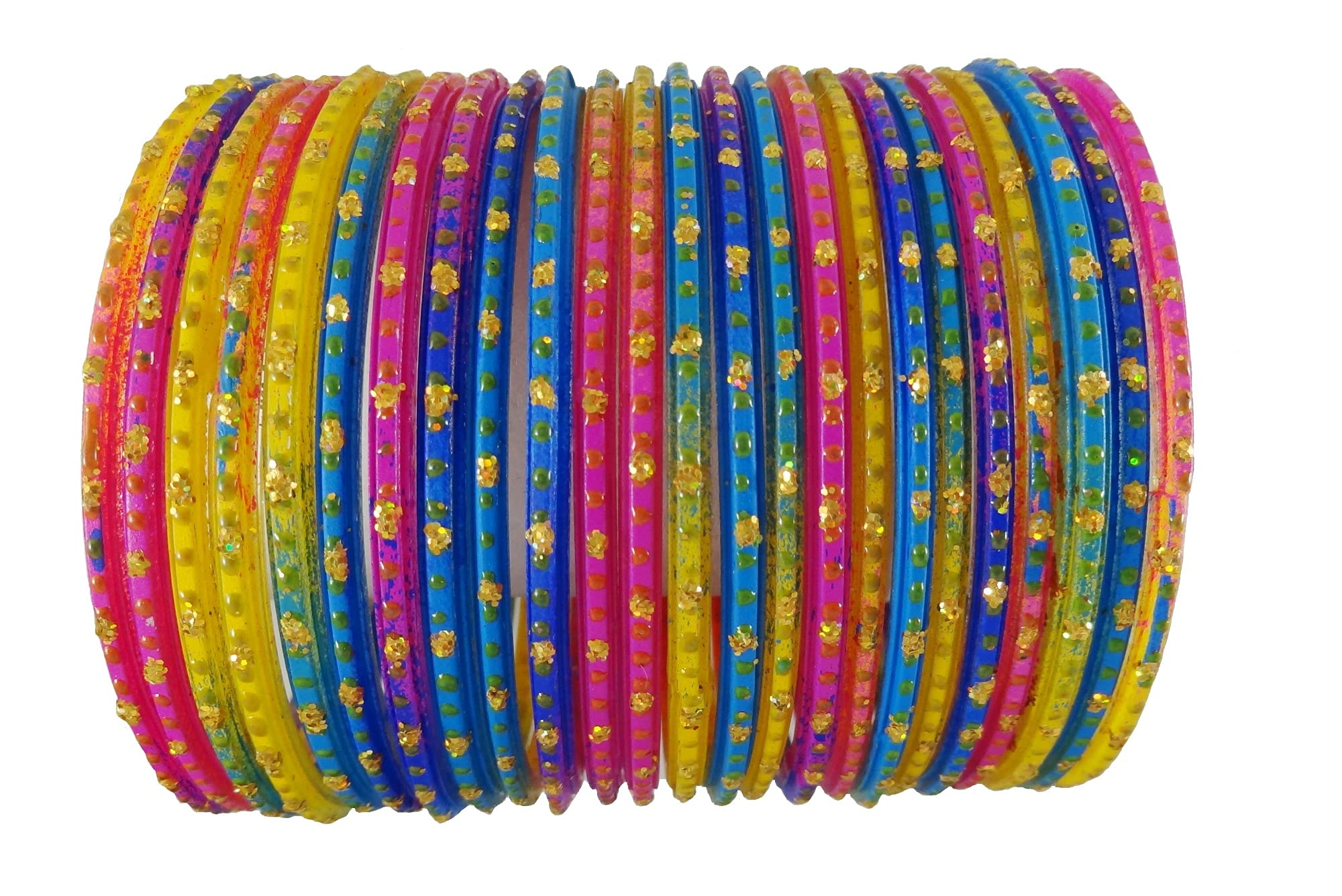 Guddan Multi Glass Bangle Set (24 Bangles) (B07N8B54FY) Amazon Price History, Amazon Price Tracker