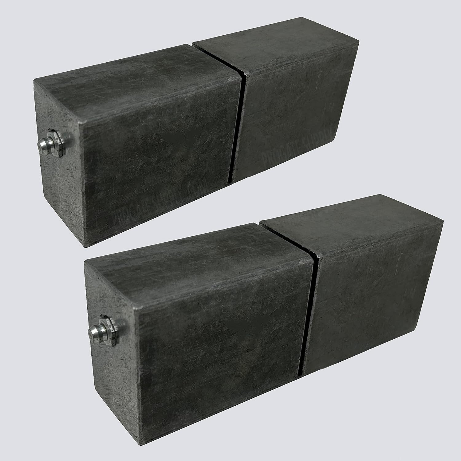 6 Square Rectangle Hinge Heavy Duty Weld on Steel Ball Bearing Barrel (Pair)