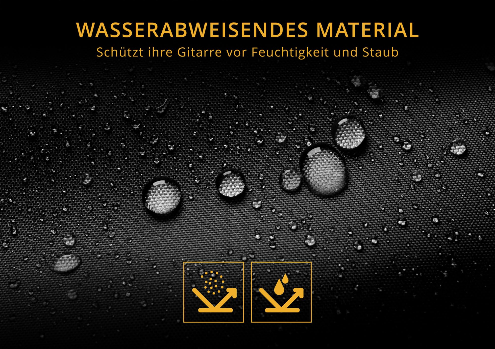 ROCKTILE WGSC-4222BK Westerngitarre Softcase - Handlicher Leichtkoffer für alle gängigen Westerngitarren