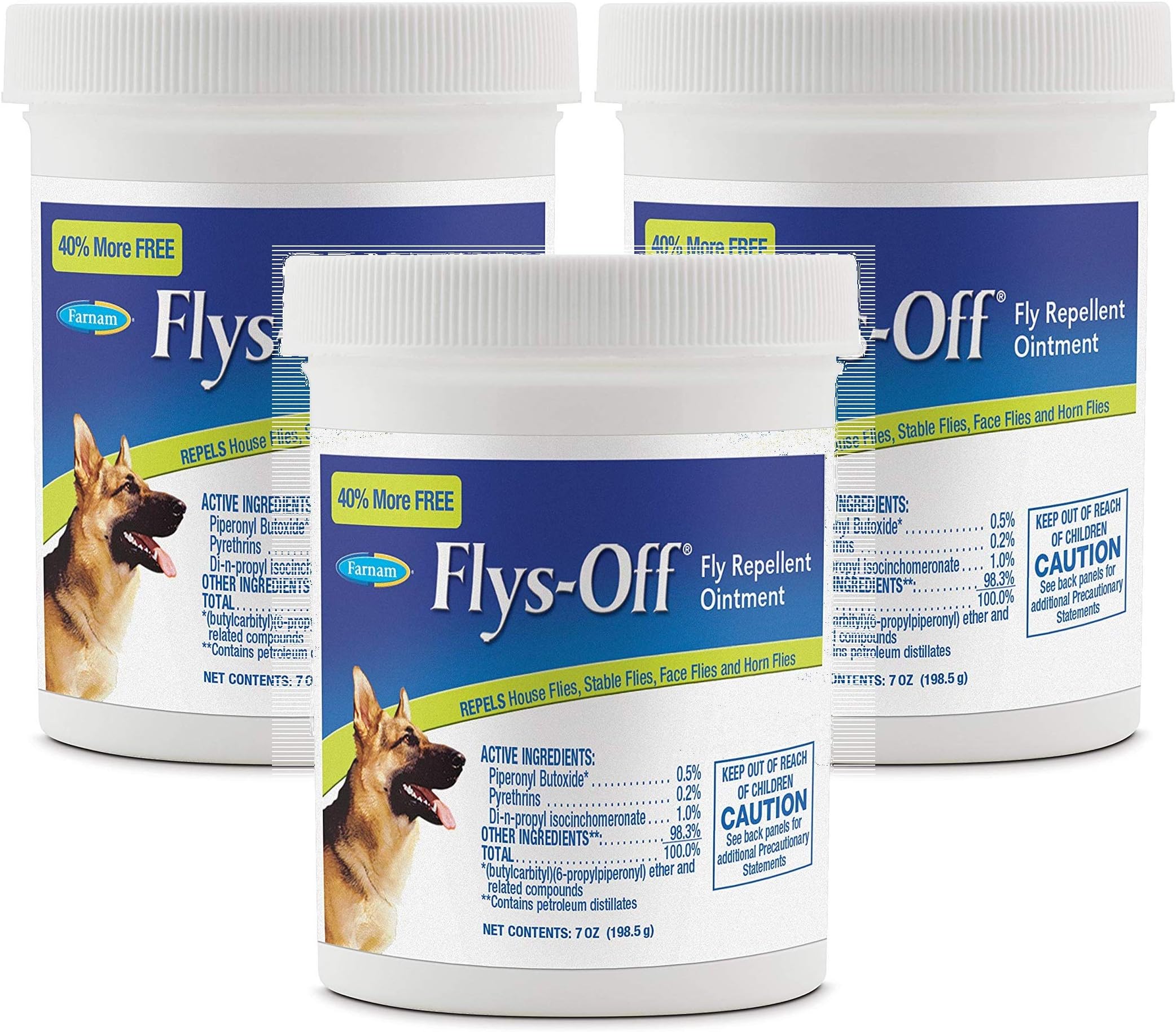 Flys-Off Fly Repellent Ointment (3 Pack - 7 oz)