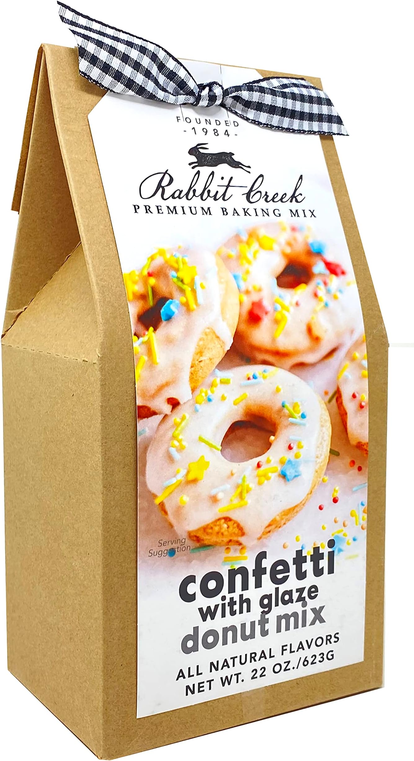 Rabbit Creek Confetti Donuts Mix โ With Frosting Glaze Included โ Baked Donuts, Not Fried โ Donut Baking Mix
