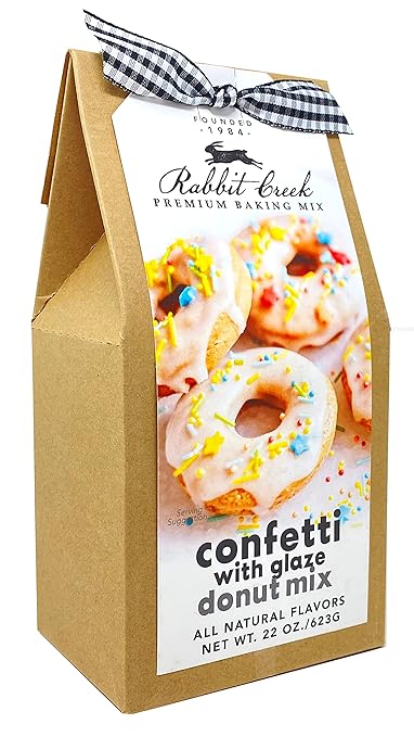 Rabbit Creek Confetti Donuts Mix โ With Frosting Glaze Included