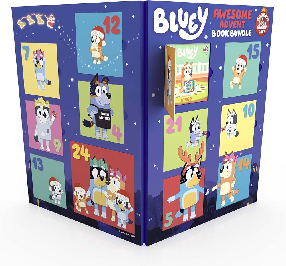 Bluey: Awesome Advent Calendar Book Bundle: Penguin Young