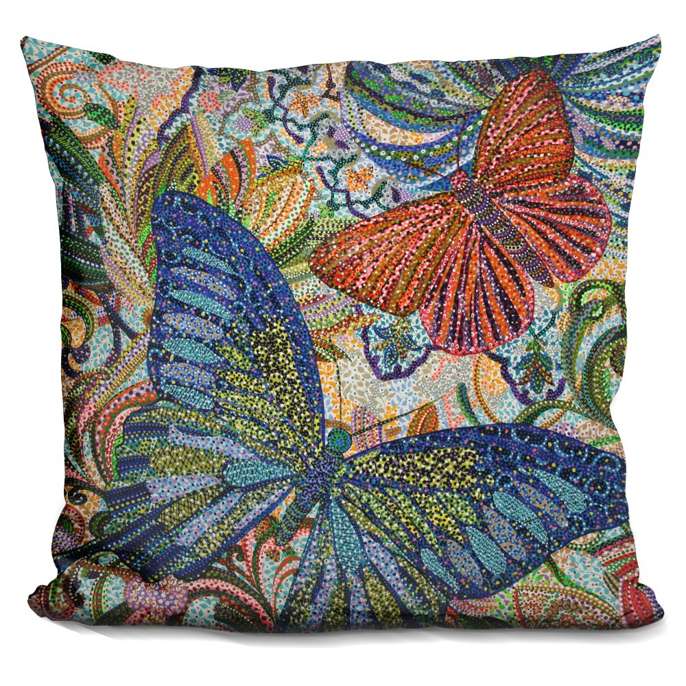 LiLiPiButterflies Decorative Accent Throw Pillow