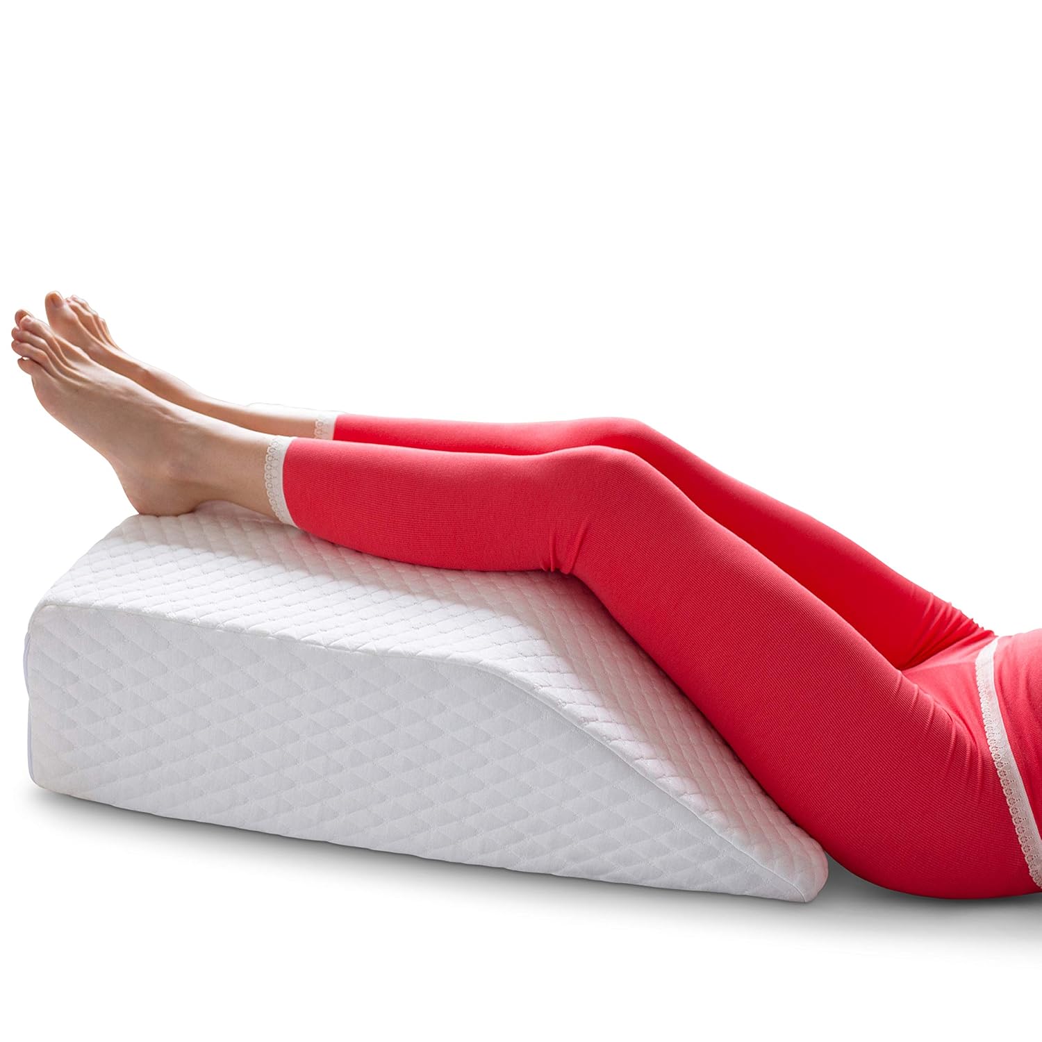 Bekweim Extra Long Leg Elevation Pillow 2 Covers Included Memory