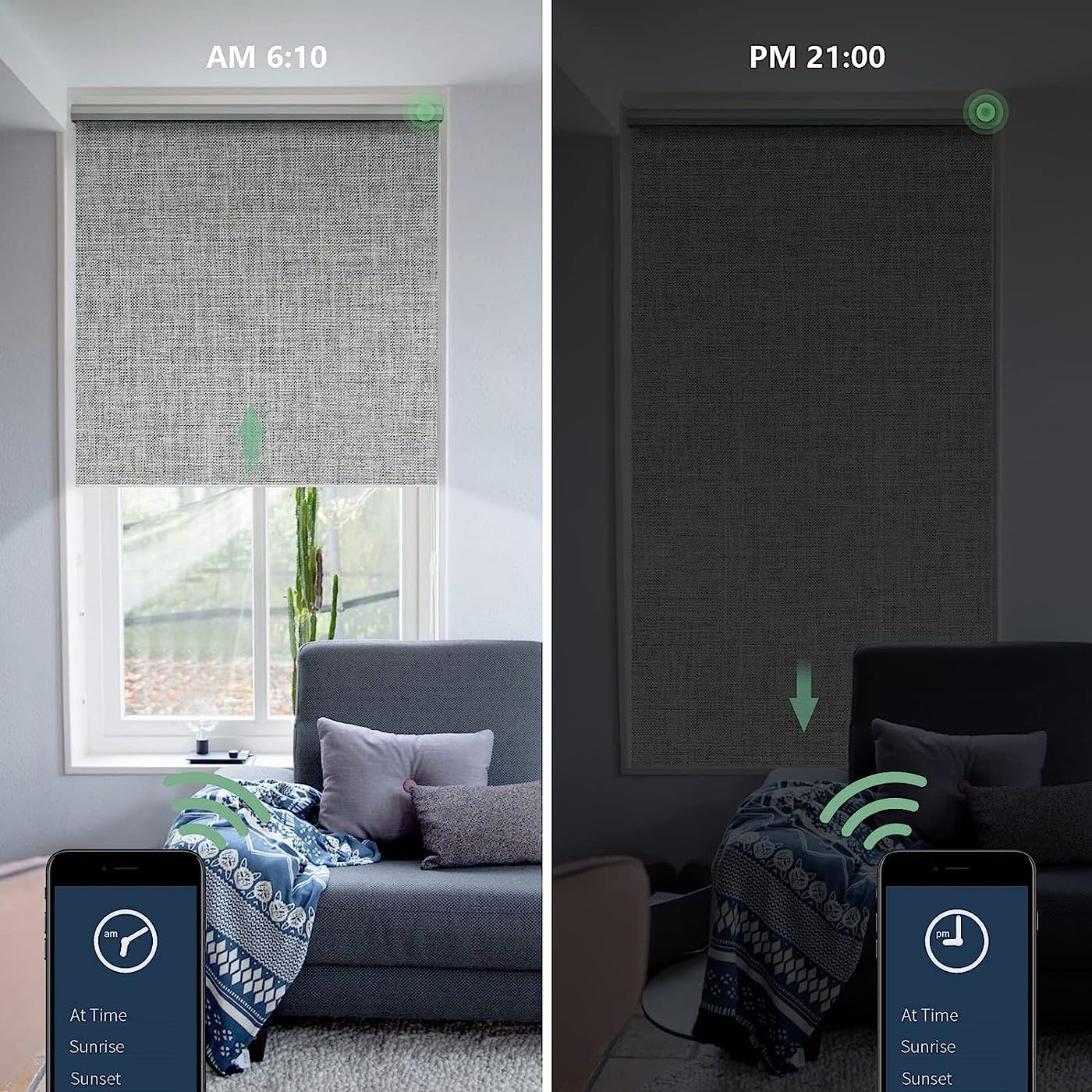 Amazon｜Yoolax 電動ロールスクリーン 遮光1級 スマートブラインド