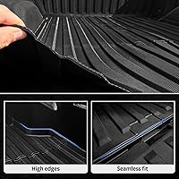 Vista 3 de Alfombrilla de Cama de Camión oEdRo Compatible con Chevrolet Silverado/GMC Sierra 1500 2019-2025 5.8FT, Forro de Cama de Pickup Todo Clima de Alta