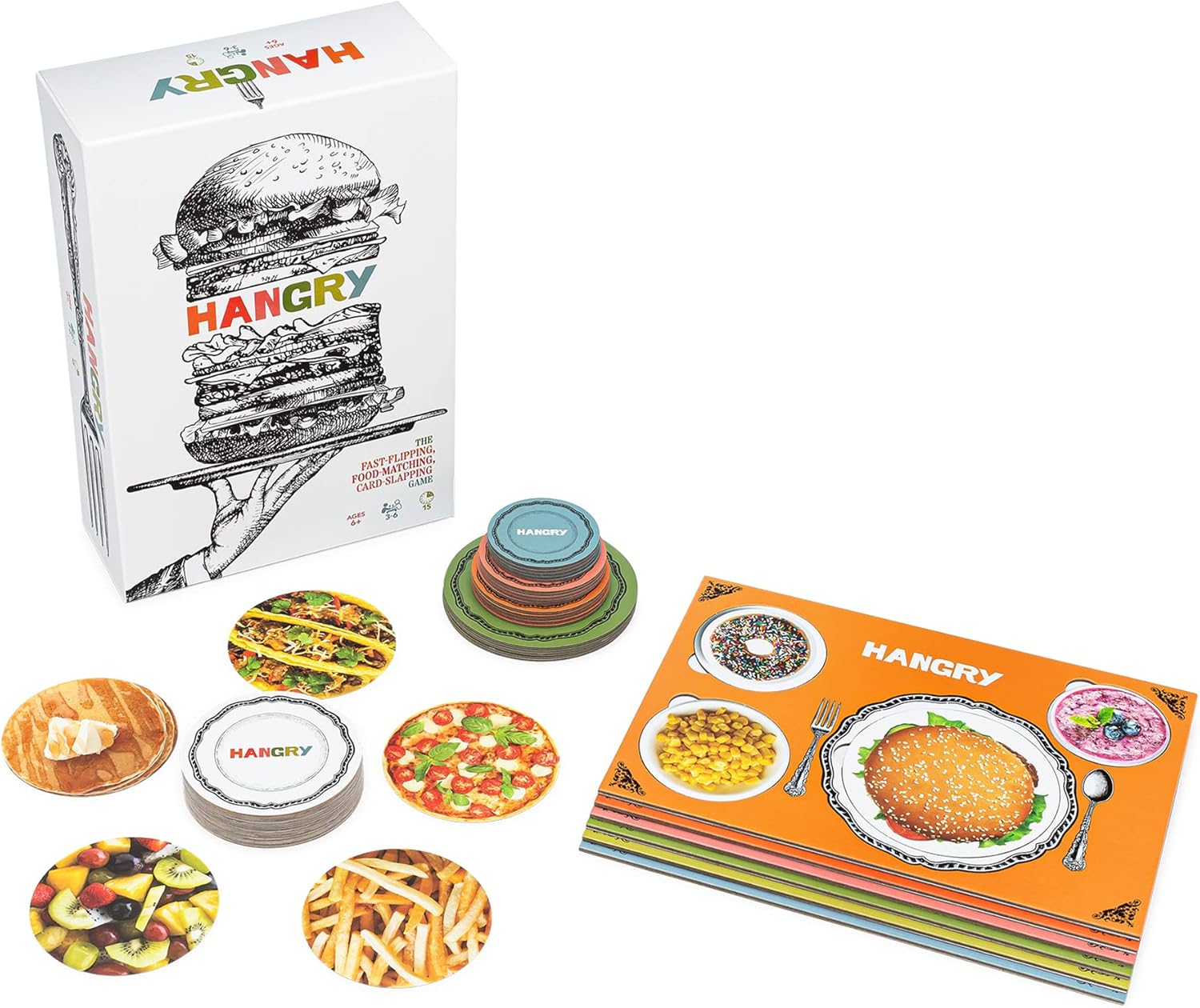 Big G Creative: Hangry - Classic Family Party Game, 2-6 Players, Ages 6+, 15 Minute Gameplay,Multi