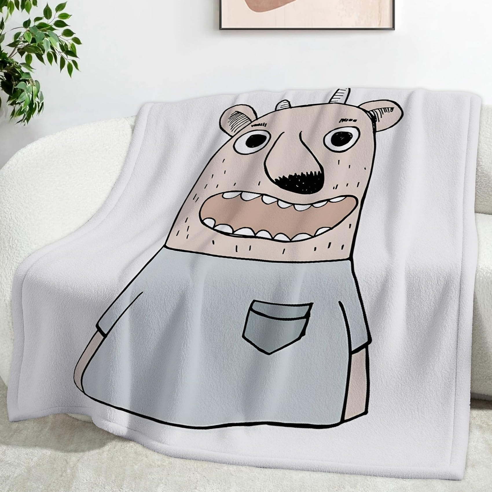 Plaid microfibre flanelle ultra doux et léger pour une chaleur constante