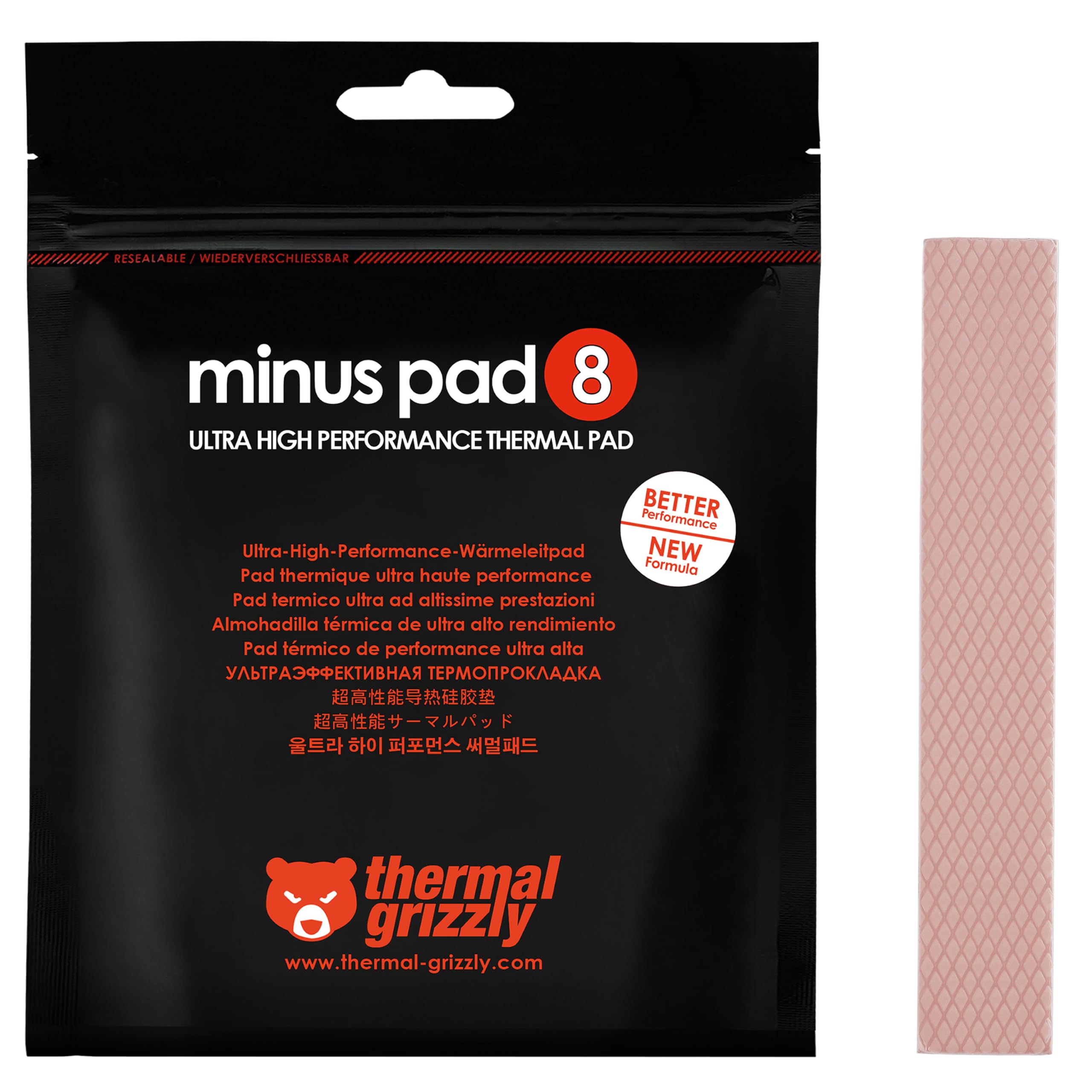 120 × 20 × 0,5 mm · Minus Pad 8