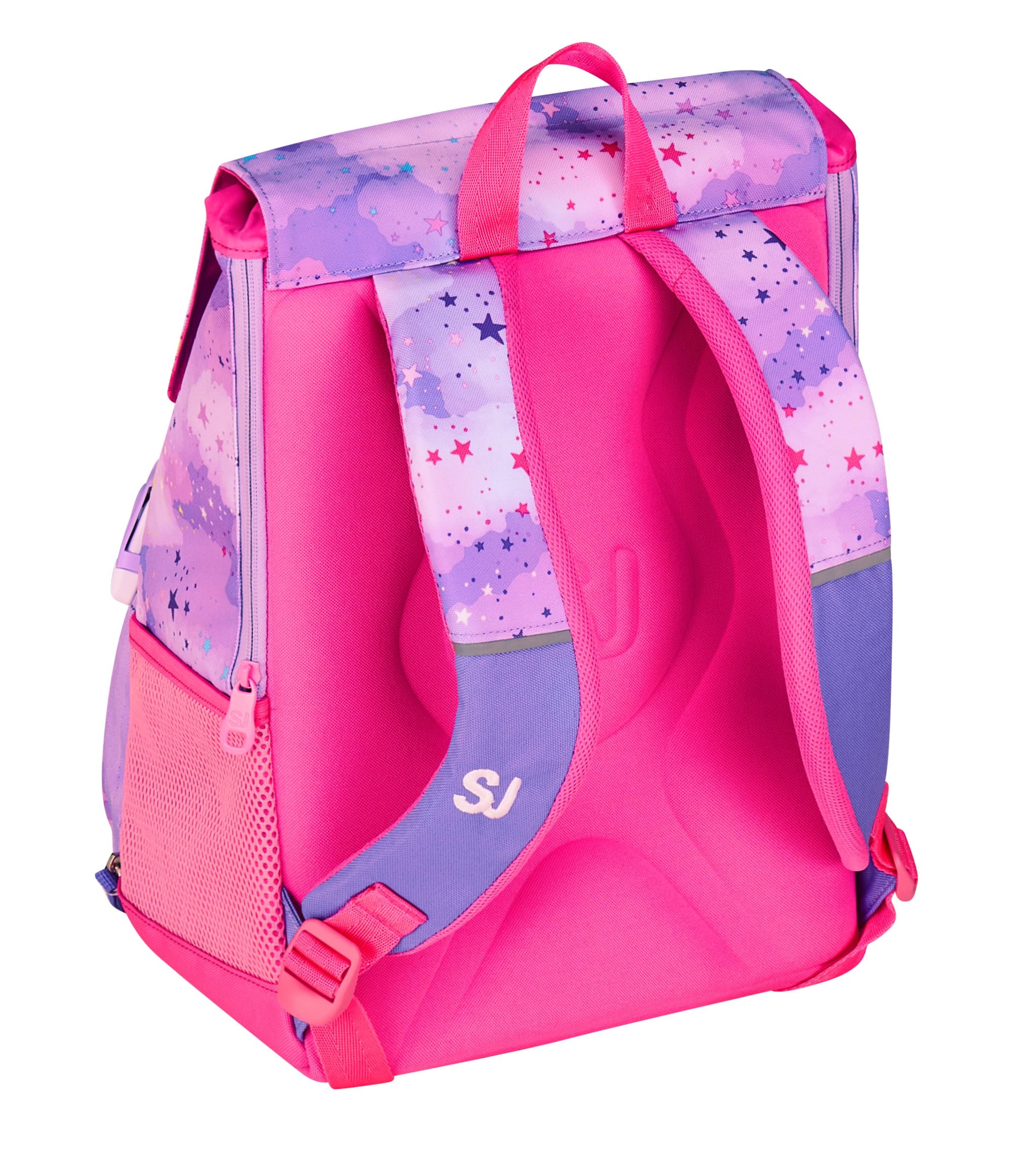 SJ GANG STYLE JAM GANG Zaino Scuola Estensibile Big Unicorn, Viola, Zaino con Divisorio Interno,Unicorno, Tasca Superiore con Ali a Scomparsa, 24 L, Scuola Elementare, Bambina