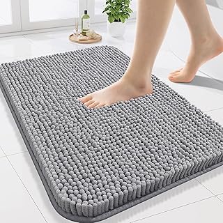 Arotive Bathroom Rugs 24x16, Extra Soft Absorbent Shaggy Chenille Bath R...