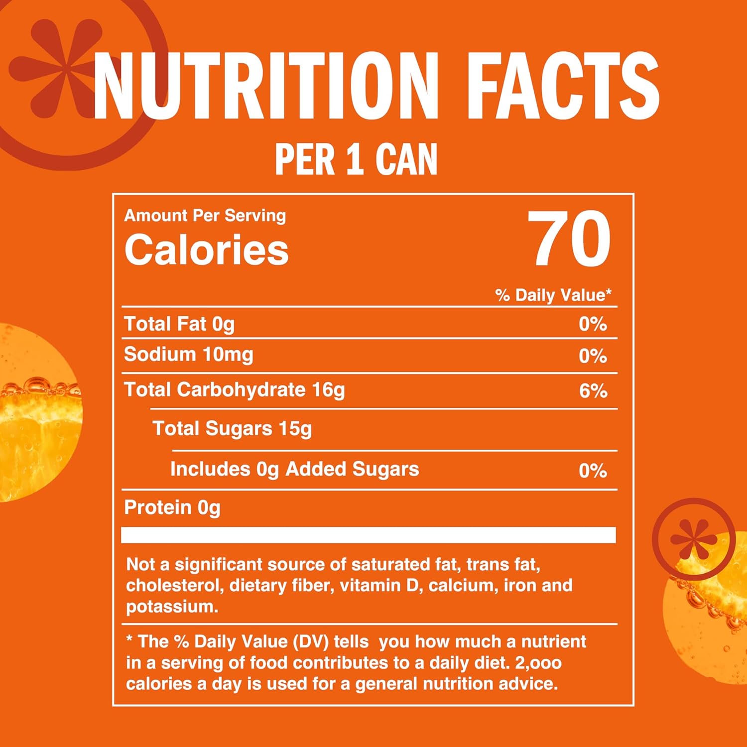 IZZE Sparkling Water Juice Beverage Blend, Clementine, No Sugar Added, 8.4 FL OZ, 24 Cans