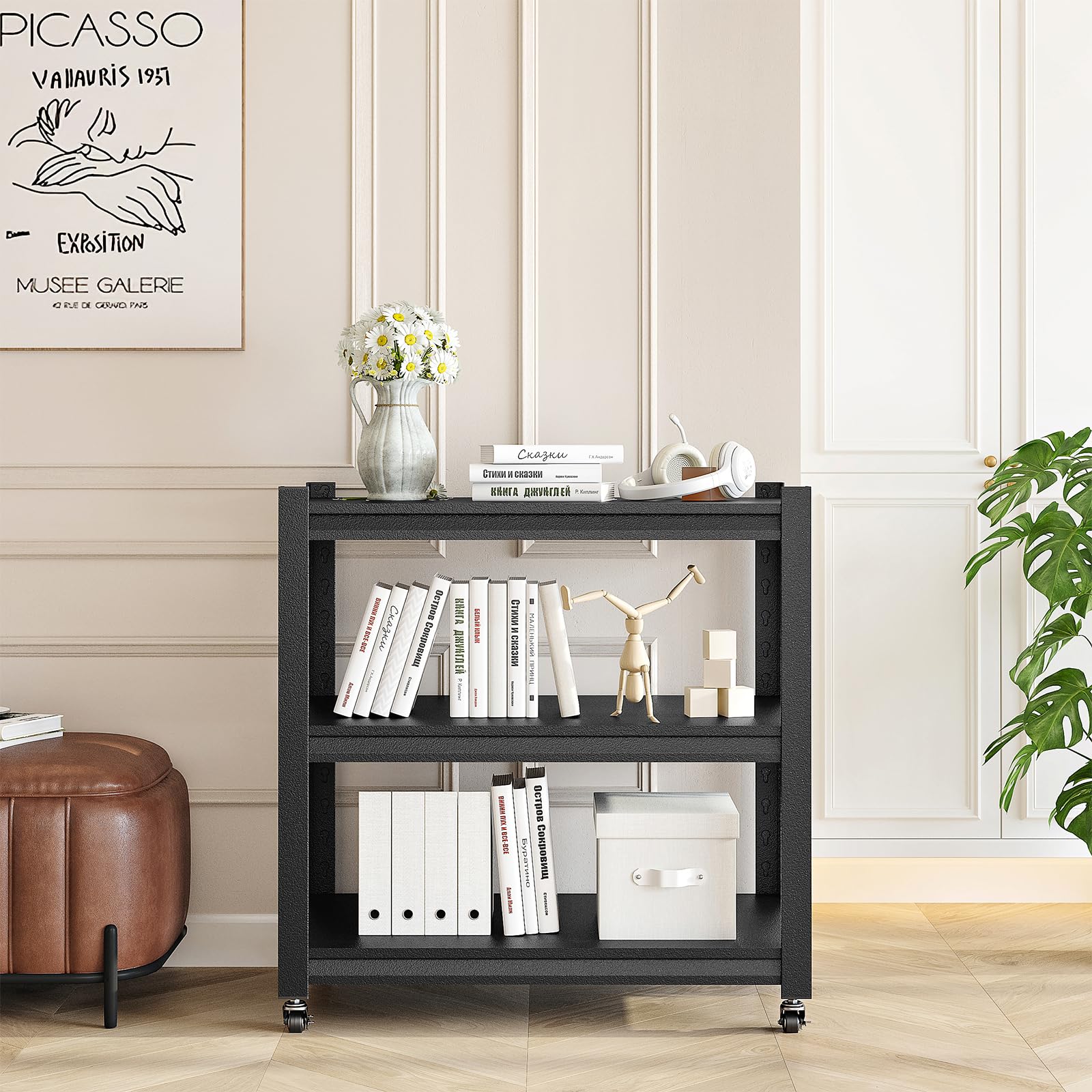 Scaffalatura a 3 ripiani Regolabili Scaffale In Metallo Scaffale da Cucina Scaffale Stretto Alta Portata Scaffale da Cucina profilo in ferro scaffale metallico garage scaffale metallo 80x86x45 cm