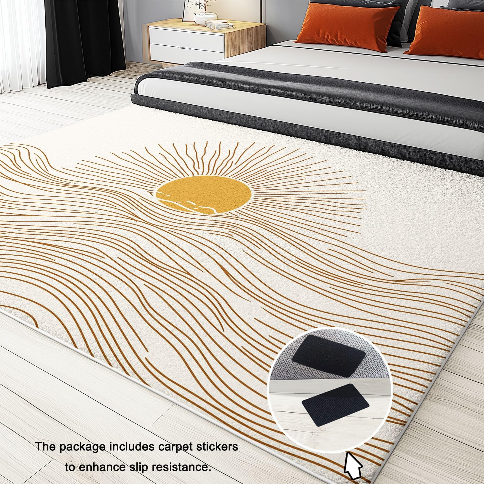 Tapis LISBOA 27237655 chevrons gris / jaune - Lisboa