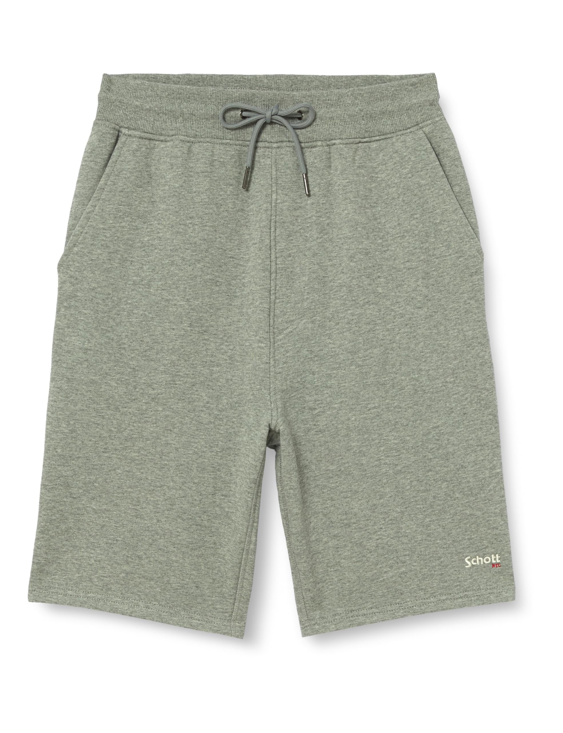 Schott NYC Men's Trcasual30 Casual Shorts, Grey, S