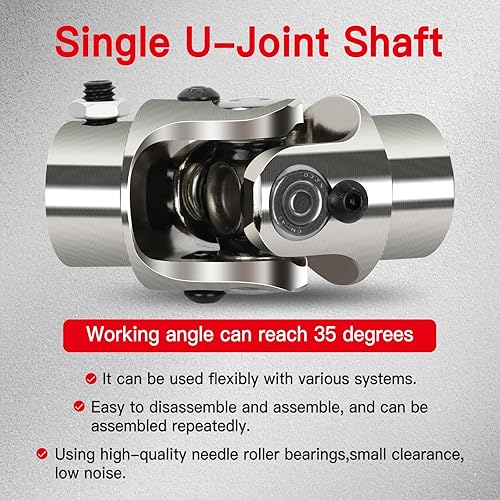 Miniatura 2 de cciyu Juntas de dirección 34 Redondo a 34" DD U-Joint Eje