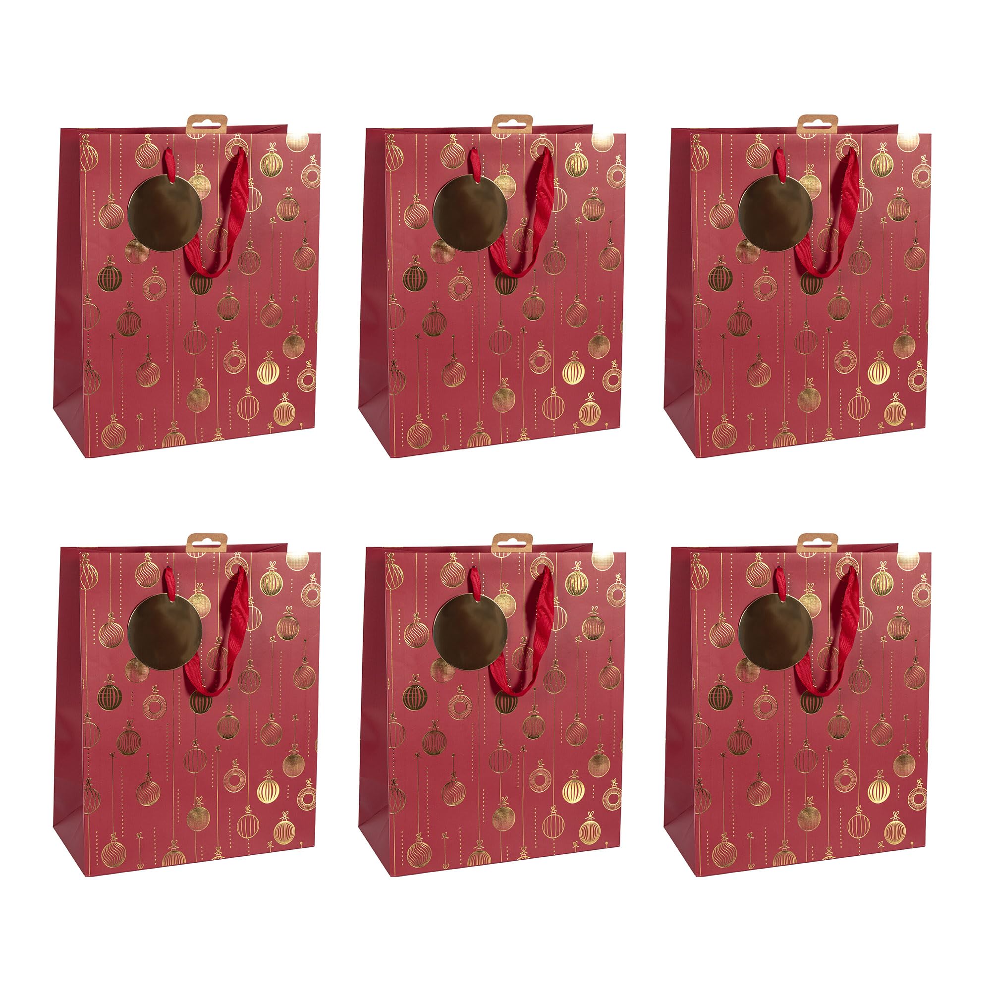 Eurowrap 202119-2C - Scintillant, Excellia, sac Large 26,5x14x33 cm - PAQ DE 6