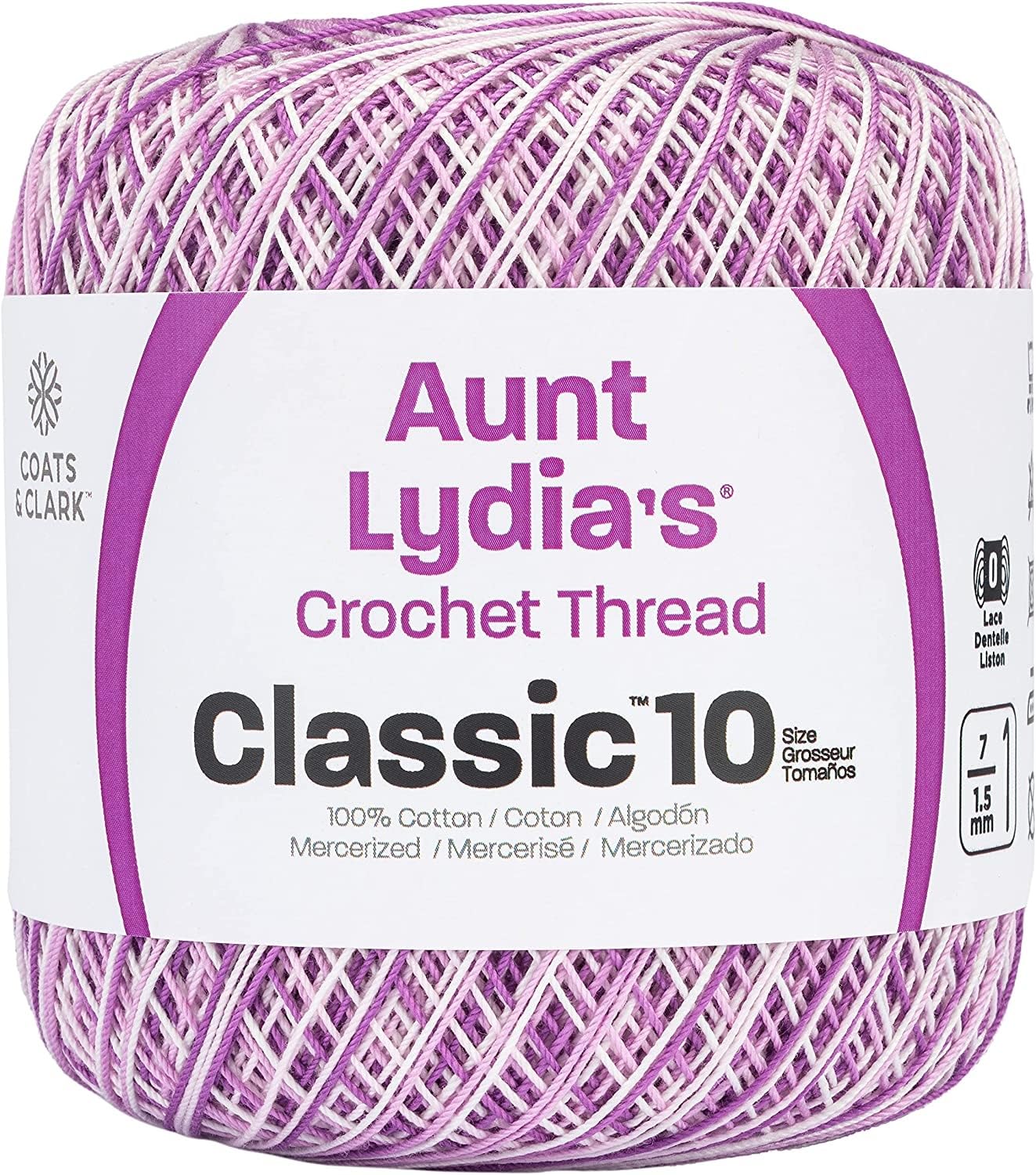 Amazon.com: Aunt Lydia'S Classic Crochet Thread Size 10-Shades Of