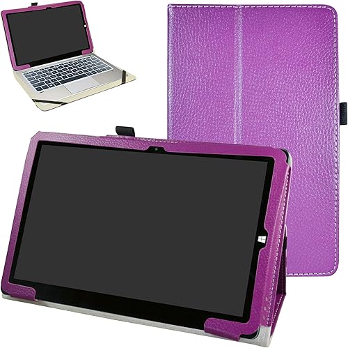 Bige Funda para tablet CHUWI Hi10 X, CHUWI 10.1, piel sintética, 2 pliegues, para tablet CHUWI Hi10 XHi10 Air de 10.1 pulgadas, color morado