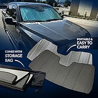 Vista 3 de SS-246 - Parasol para parabrisas delantero de automóvil compatible con Mercedes ML350 ML400 ML500 12-15 Protector solar estilo acordeón de ajuste