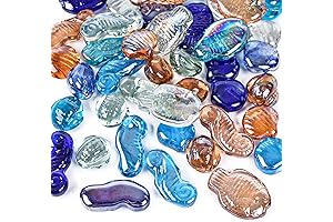 DomeStar Glass Gem Seaglass Beads for Vase Fillers