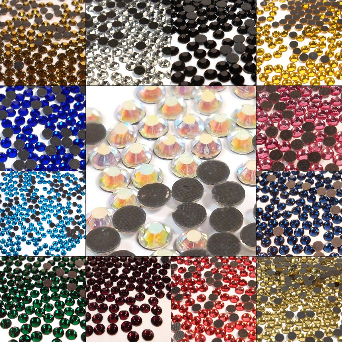 Lot 2880 Strass Hotfix SS16 3,8-4mm Verre - Pierres à Repasser Pour Créations Brillantes