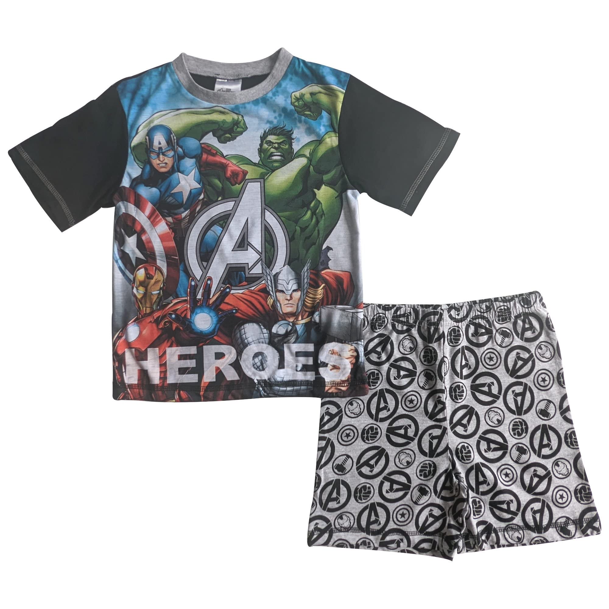 MarvelAvengers Heroes Short Boys Pyjamas 3-8 Years