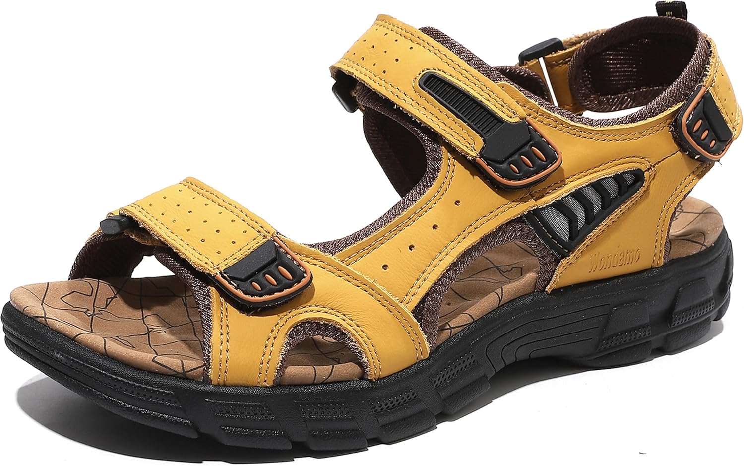 Wondamo Men's Hiking Sandals Athletic Walking Sandals With Feet Massager for Summer Outdoor Beach Sports Water Shoes Size 6-13