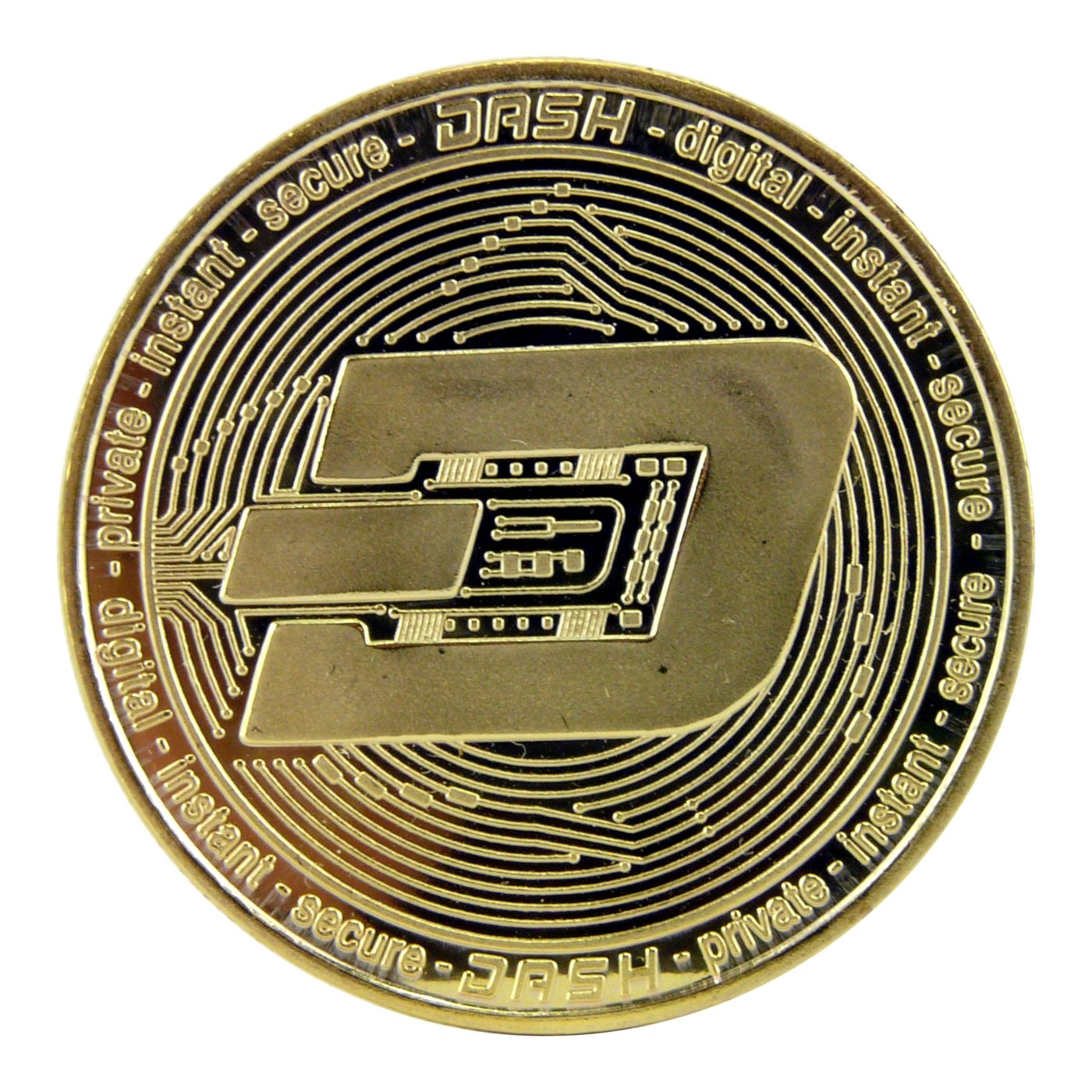 DASH coin real gold plated crypto Blockchain fast prime shipping :  Amazon.co.uk: Toys & Games