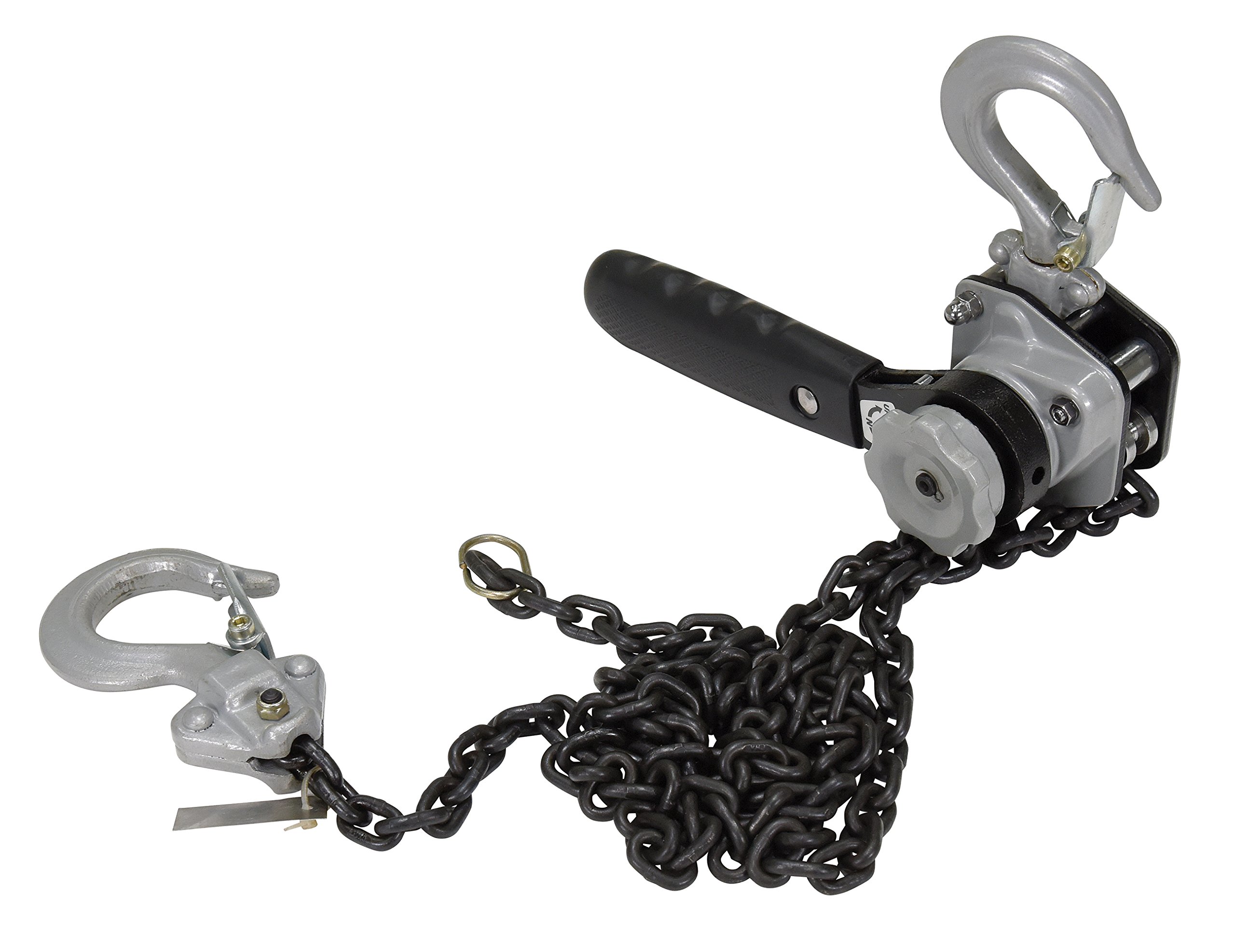 Steel Mighty Mini Lever Hoist 5 Ft. Chain Length 500 Lb. Capacity Orange by Vestil – One Size, Blend, Silver, Model ELH-05-5