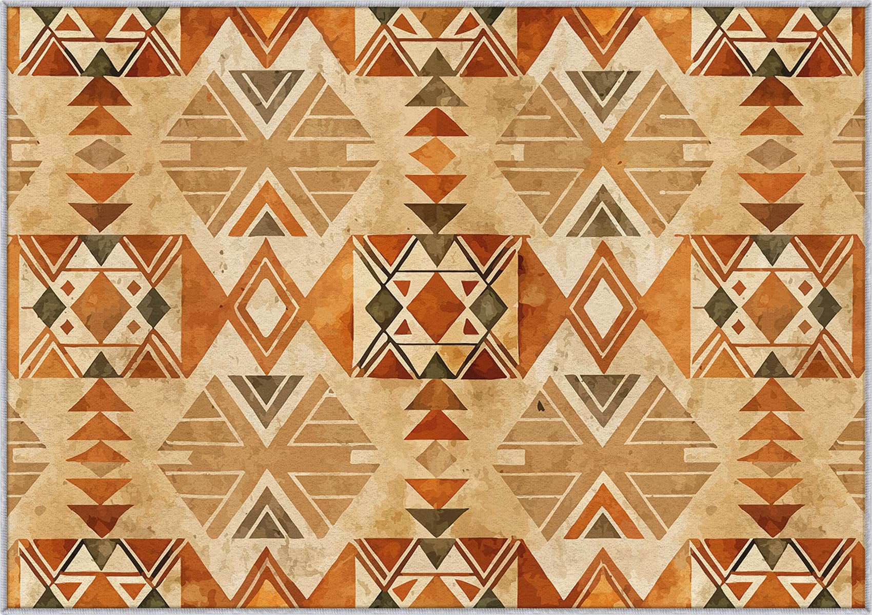 Aztec Rug 5x7 Bedroom Geometric Tribal Pattern Washable Area Rugs for Living Room Aztec Home Decor Non Slip