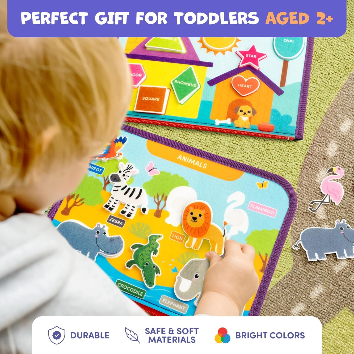 Toddler Busy Binder - Montessori Activity Book -6 Toddler Busy Binder - Montessori Activity Book -6