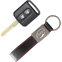 Funda Llave Nissan Qashqai kaser Carcasa Llave para Nissan - Funda Mando a Distancia 2 Botones para Coche Nissan Qashqai Micra Navara Almera X-Trail Juke