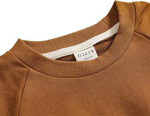 Miniatura 2 de Conjunto de 2 piezas de ropa de bebé recién nacido, sudadera de manga larga y pantalones para niños